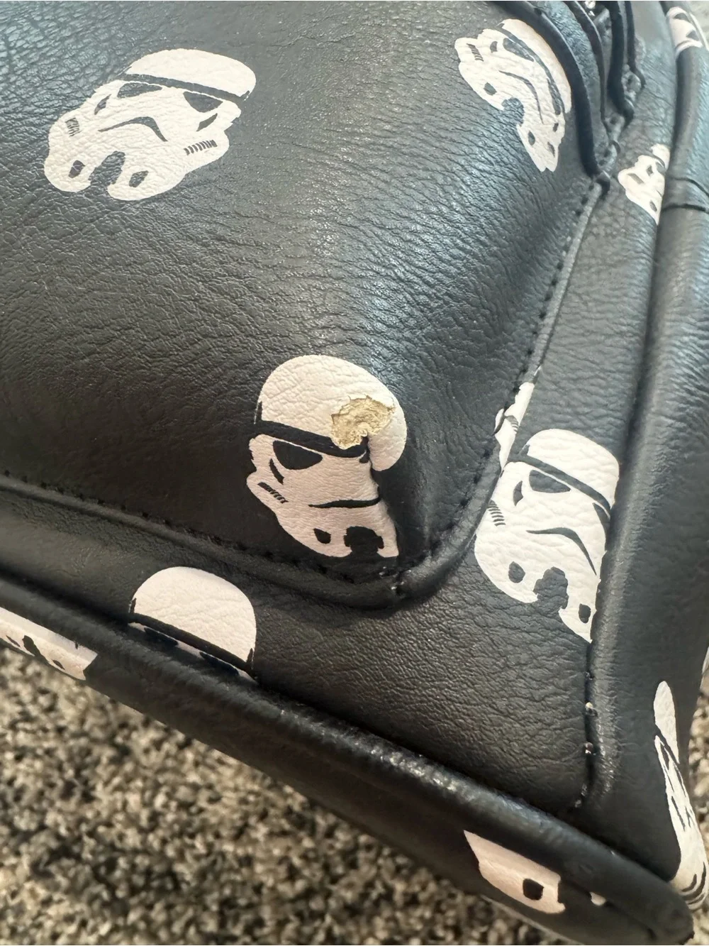 Loungefly Black Star Wars Stormtrooper Mini Backpack All Over Print